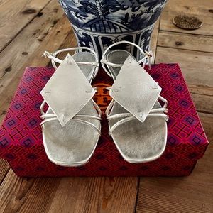 Tory Burch Diamond Patch sandals.